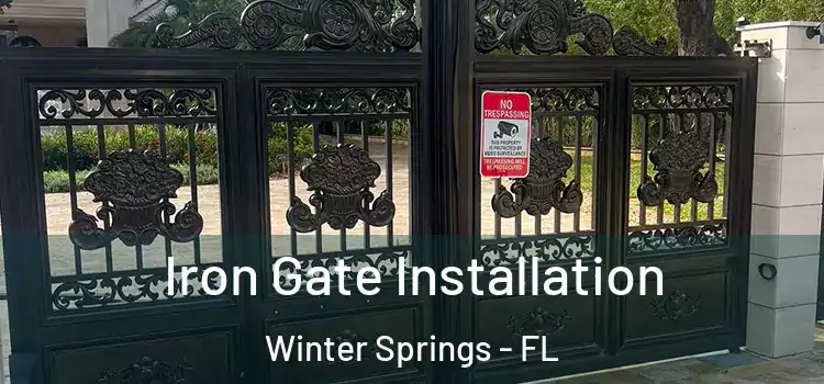 Iron Gate Installation Winter Springs - FL